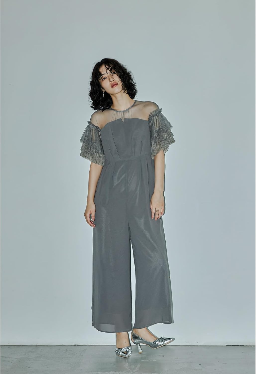 niana チュールベストオールインワンドレス ブルー S ニアナ niana